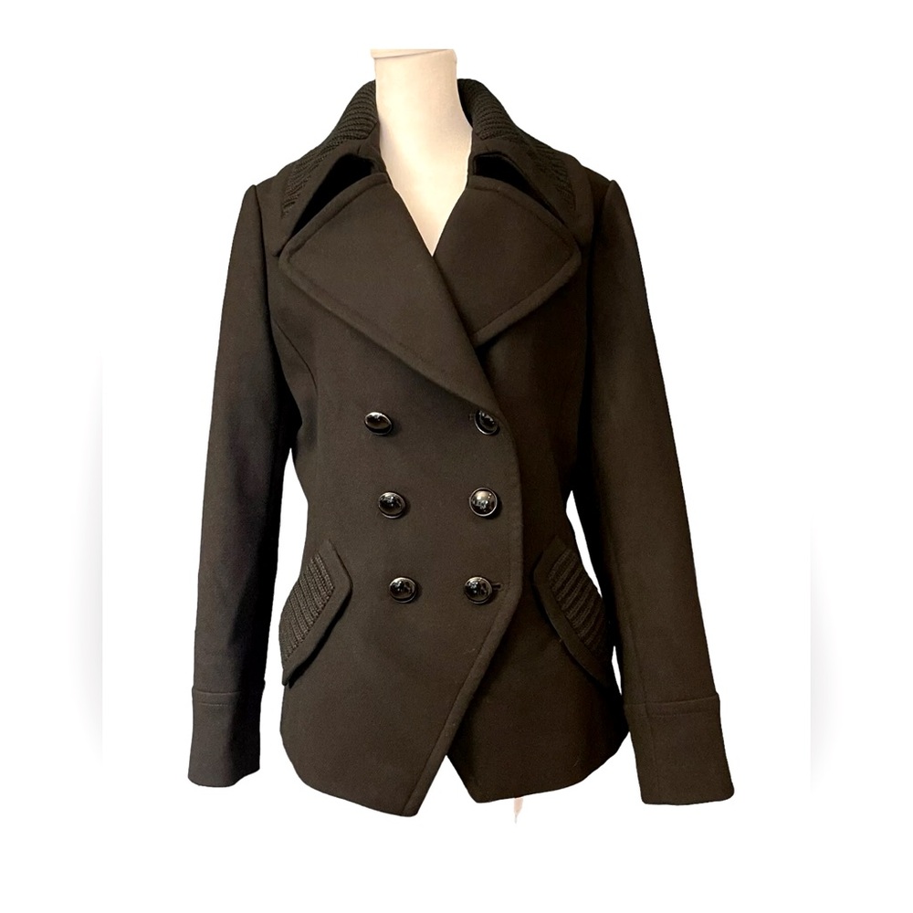 Like New Trina Turk Wool Coat Black Size 12